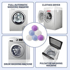 6Pcs Small Dryer Balls, 2.36 Inch Reusable Laundry Balls for Washer & Dryer, Fabric Softener Alternative, Anti-Wrinkle & Pet Hair Remover Laundry Essentials