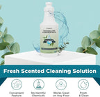 Steam & Go - Demineralized Water for Steam Cleaner, PVC-Free Floor Cleaner Liquid Compatible With Any Steam Mop, Ready-to-Use Multisurface Cleaner, Scented Mop Solution, Eucalyptus Mint, 32 oz