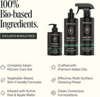 Preston Lane Luxury Kitchen Set – Hand Wash, Dish Soap & All-Purpose Cleaner | Plant-Powered Cleaning Essentials Bundle with Fine Italian Fragrance, Doheny Drive Scent