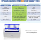 Awoco LED 13W 100V-240V Wall Mount Sticky Fly Trap Lamp for Capturing Flies, Mosquitoes, Moths and Flying Insects (Fly Trap + 6 Glue Boards)
