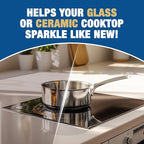Bar Keepers Friend Cooktop Cleaner (2 x13 oz) Multipurpose Liquid Stovetop Cleanser - Safe for Use on Glass or Ceramic Cooking Surfaces, Copper, Brass, Chrome, and Stainless Steel & Porcelain Sinks