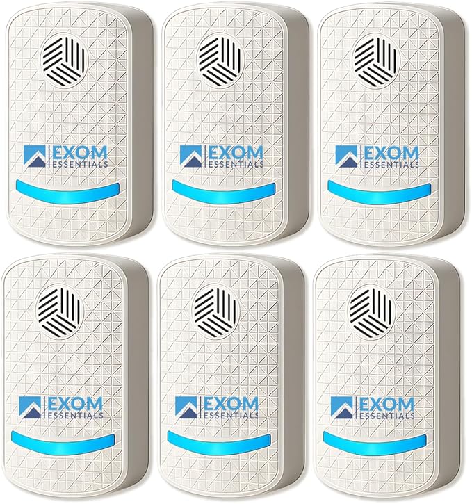 T-24, Ultrasonic Pest Repeller Wall Plug-in Most Effective Than Repellents - Get Rid of - Rodents, Squirrels, Mice, Rats, Bats, Roaches, Ants, Spiders, Bed Bugs, Мosquito, Insects, Fleas (6 Pack)