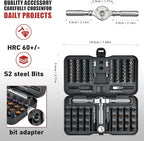 VMAN Ratchet Screwdriver Set, 100 in 1 magnetic Screwdriver sets, S2 Steel Bits, DIY Combination Flexible Shaft, Suitable for Furniture Assembly, Precision Electrical Appliance Repair, Bicycle Tools