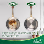 HOMEXCEL Heavy Duty Scouring Pad, 96 Pack Green Scrubbing Pads, Dish Scrubber Reusable for Cleaning, Multipurpose Scrub Pads for Household Kitchen Dishes Pots Pans & Metal Grill