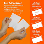 Laundry Detergent Sheets Eco-Friendly, Hypoallergenic, Gentle on Skin, Highly Concentrated, Wash (Summer Daze, 20 Sheets (40 Standard Loads))