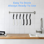 Crevice Cleaning Brush, Hard-Bristled Gap Scrub Brush, Toilet Gap Cleaning Brush Tool, for Scrub Small Spaces, Kitchen, Bathroom, Corner, Grout, Sink, Window Tracks, Hinges, 6pcs