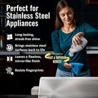 Stainless Steel CPR Kitchen Stainless Steel Cleaner and Polish for Appliances- Cleaner Removes Fingerprints, Water Marks and Grease. Refrigerator Cleaners, Stoves, & Dishwashers (18 Ounce (Pack of 2))
