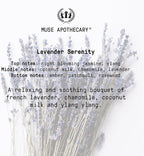 Muse Apothecary Linen Ritual - Aromatic, Soothing, and Relaxing Linen Spray for Bedding, Laundry and Fabric Spray Freshener - Infused with Aromatherapy Essential Oils - Lavender Serenity