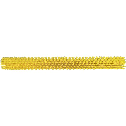 Vikan 31946 Broom,Push,Soft/Stiff,24",PP/PBT,Yellow