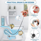 Drain Snake Hair Drain Clog Remover, 61 Inch Shower Snake Sink Unclogger Tool for Home Sink, Bathroom Tub,Drain, Toilet, Tight Spaces