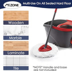 Spin Mop Head Replacement for O Ceda Mop Replace Head Triangle Mop Refills, Microfiber, White, 5 Packs