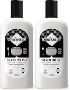 Silver Polish - Clean, Polish, and Protect Against Tarnish - 8 Ounces – Safely Cleans in Just One Application 2-Pack