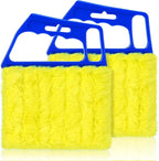 2025 Upgrade 2PCS Blind Cleaner Duster Tool,Window Blinds Cleaner Microfiber Washable,7 Fingers Blind dusters for Cleaning Window,Air Conditioner Vent