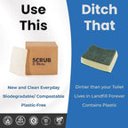 Scrub & Throw Natural Loofah Sponges, Multipurpose Dish Cleaning Tools (Pack of 180) for Kitchen, Bathroom, and Household Use - Non-Scratch