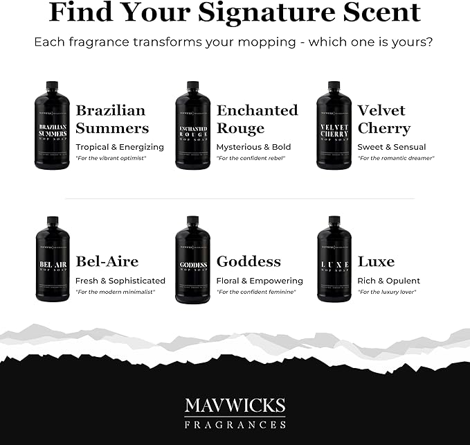 Fragrances - Luxury Mop Soap (Goddess) 32 Oz – Goddess Scented Floor Cleaner for Mopping – Pet Safe, Best Smelling Mop Detergent for All Surfaces