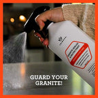 TriNova Granite Sealer & Protector – Best Stone Polish, Protectant & Care Product – Easy Maintenance for Clean Countertop Surface, Marble, Tile – No Streaks, Stains, Haze, or Spots - 128 fl oz (4PK)