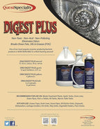 Quest Specialty DIGEST PLUS Foaming Drain Cleaner and Odor Eliminator, 2 count