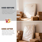 2 Pack Mattress Bags for Moving & Storage - 98" x 56" x 14'' for Twin/Full Size, Waterproof & Tear-Resistant, 2.0 MIL Heavy Duty Mattress Cover Moving Supplies