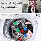 Reusable Dryer Balls Laundry Wash Dryer Balls Anti-Static Fabric Softener Laundry Washing Ball, 6pcs (Red)