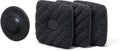 Ionic Non-Scratch Dish Sponges with Magnetized Holder, Odor Resistant Synthetic Scrub Sponges, 3 Pack, Black