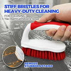 Scrub Brush - 6 Pack, Scrub Brushes for Cleaning, Heavy-Duty Scrub Brush, Stiff Bristles Cleaning Brush, for Kitchen, Bathtub, Floor and Wall Surfaces, Red