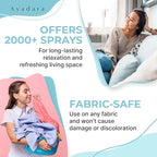 Natural Fabric Spray, Lavender Room Spray Air Freshener, Odor Eliminator Mist, Aromatherapy Home Fragrance, Lavender Linen Spray for Bedding, Pillow, Sheet, Blanket and Clothing, 2000+ Sprays