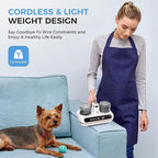 Amzany Mattress Vacuum Cleaner - 5-in-1 Cordless Bed Vacuum Cleaner, Powered by UV-C Light & Ultrasonic Technology, 16Kpa Strong Suction,Low Noise,Suitable for Dust, Pet Hair, Etc.
