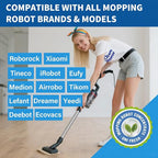 Low Foam Robot Vacuum Floor Cleaning Concentrate Solution Compatible for Roborock Q5 Max, Tineco, iFloor, 8.45 Fl Oz 250ml