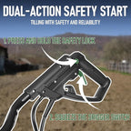 Prostormer 14 Inch Corded Electric Tiller Cultivator, 10Amp Motor with 4 Steel Tines, Corded Garden Tiller for Soil Cultivation, Lawn, and Yard Care