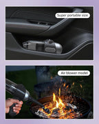2025 Upgraded Mini Car Vacuum with 12000Pa, Portable 4-in-1 Blowing and Suction Function, Mini Vacuum Cleaner Air Duster Suitable for Quick Cleaning of Small Areas, Car, Office, Home, PC