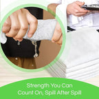 Towels N More 24 Pack 16x19 Bar Mop Towels White Absorbent Cotton Kitchen Towels - Quick Drying Towels - for Home, Restaurant, Bar Glass Cleaning Towels, Chef/Cook Etc. 30 oz