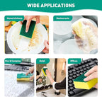24-Pack Heavy Duty Scrub Sponges, Non-Scratch Kitchen Sponge with Durable Scouring Pad, Dual-Sided Cleaning Sponge for Dishes, Pots, Pans, Sinks – Extra Absorbent & Long-Lasting