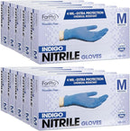 ForPro Disposable Nitrile Gloves, Chemical Resistant, Powder-Free, Latex-Free, Non-Sterile, Food Safe, 4 Mil