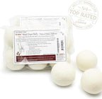 (WB0006-6 Pk Wool Dryer Balls - Premium XL Organic Eco-Friendly Natural Unscented Non-Toxic Felt Laundry Balls, Anti-Static, Chemical Free, Fabric Softener, 100% Natural New Zealand Wool