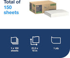 Tork Foodservice Cleaning Towel White, 1/4 Fold, 1 x 150 Towels, 192197