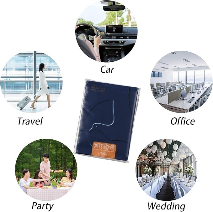 Ggbin 150 Packs Travel Size Tissues, 4 Ply Soft Facial Tissues