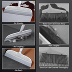 Multifunction Floor Squeegee Broom for Pet Hair Removal, Silicone Magic-Style Broom for Floor Cleaning, 51.77" Long Handle for Carpet, Bathroom Tile, Hardwood Floors, Garage, Liquid Spills, Fine Dust
