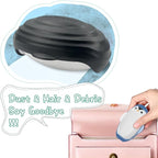 2Pcs Reusable Lint Roller Set, Portable Mini Travel Lint Roller, Washable Sticky Roller, Mini Pet Hair Removal Tool,Easy Removing Hair on Clothes Sofa Bed Carseat (4.2X2.9 inch)