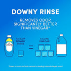 Downy Rinse Laundry Odor Remover, Cool Cotton Scent, 48 fl oz, Fabric Softener And Laundry Odor Removal Rinse, Fights Odors At The Source, HE Compatible