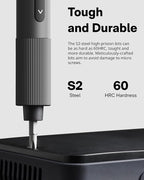 HOTO 25-in-1 Mini Electric Screwdriver, 3.7V Precision Screwdriver Set, USB-C Rechargeable, Compact Magnetic Tool for Phone, Laptop, Camera, DIY Projects, Electronics Repair