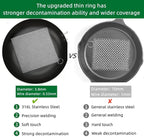 Cast Iron Cleaner & Chainmail Skillet Scrubber - 36''x36'' 3.8mm Small Ring, 316L Stainless Steel Interlocking Mesh Sheet, Flexible Chainmail Panel, Fine Linked Ring Fabric, Woven Ring Net