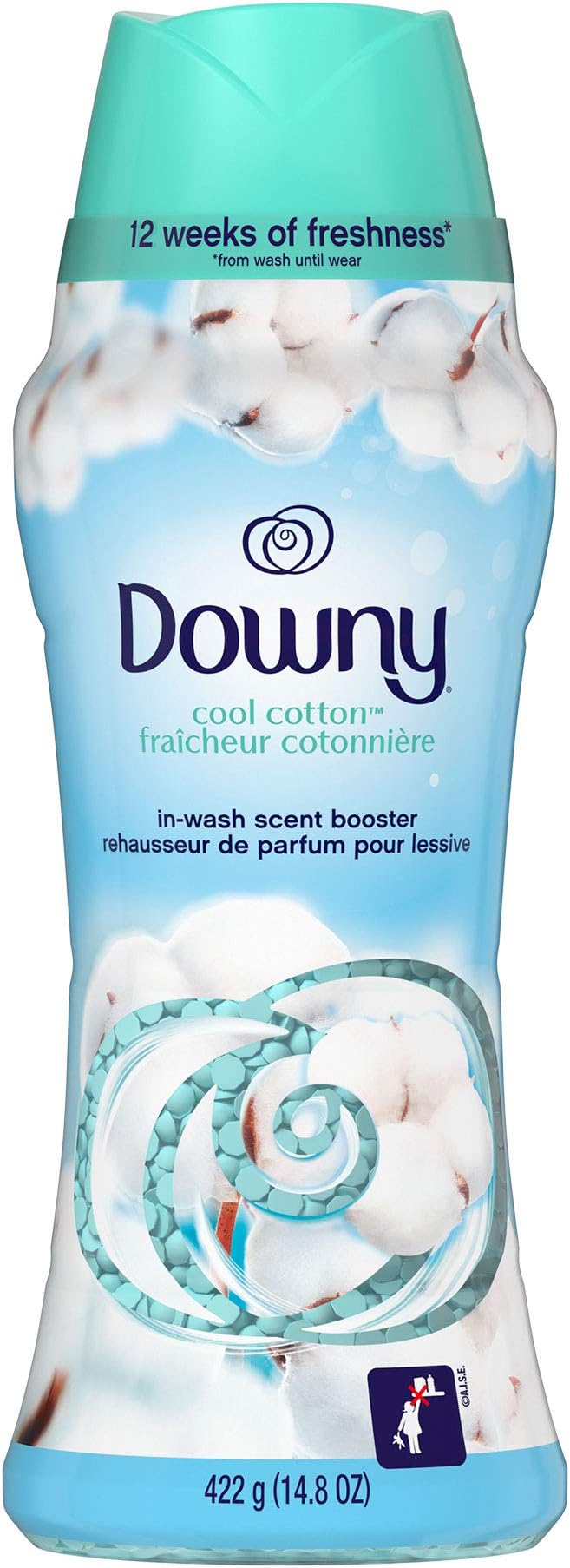Downy In-Wash Scent Booster Beads, Cool Cotton, 14.8 Fl Oz