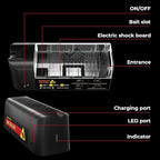 X-PEST Electronic Rat Trap 2 Pack – Big Size Electric Mouse Trap Zapper for Indoor Use, Reusable Rodent Trap, No Touch No See, Effective Mice & Rat Control
