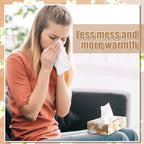 Yinder 12 Packs Facial Tissue Box 1560 Sheets Soft Facial Tissue Box for Fall Halloween Christmas 2 Ply 130 Sheets Disposable Travel Tissues Bulk for Car Household Kitchen(Fresh Lily)