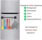 7 Hooks Magnetic Utensil Holder Untensil Rack Tool Hanger Organizer for Refrigerator, Metal Cabinet, Metal Stove, Grill, BBQ