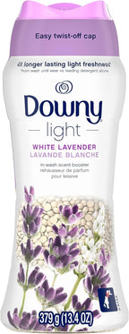 Downy Light Laundry Scent Booster Beads, White Lavender Scent, 13.4 OZ, In-wash fabric beads designed to be gentle with a light boost of scent, No Heavy Perfumes
