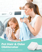 Washing Machine Cleaner Tablets: 24 Pack Deep Cleaning For HE, Front Loader & Top Load Washer, Removes Pet Hair, Odors, Formulated for Pet Owners, Septic Safe, 12 Month Supply, 11G