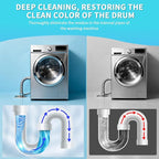 Washing Machine Cleaner Tablets,24 Pack Deep Cleaning Tablets for HE,Front & Top Load Washers - Eliminates Odor-Causing Buildup,Debris from the Drum,and Pet Hair,Septic Safe - 1 Year Supply