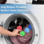 6 Pack Laundry Balls for Dryer, Dryer Balls Laundry Reusable, Dryer Ball Plastic Pellet Packs for Fabric Soften, Reduce Wrinkle and Less Static Cling-Mix