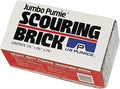 PUMIE JUMBO U.S Pumice Scouring Brick, Large Scale Heavy Duty Pumice Cleaning Brick for Flat Top Grills, Griddle Stains & Grease, Jumbo Pumice Cleaning Bar for Rust, Tiles & Pools - JPS-12 (Pack of 1)